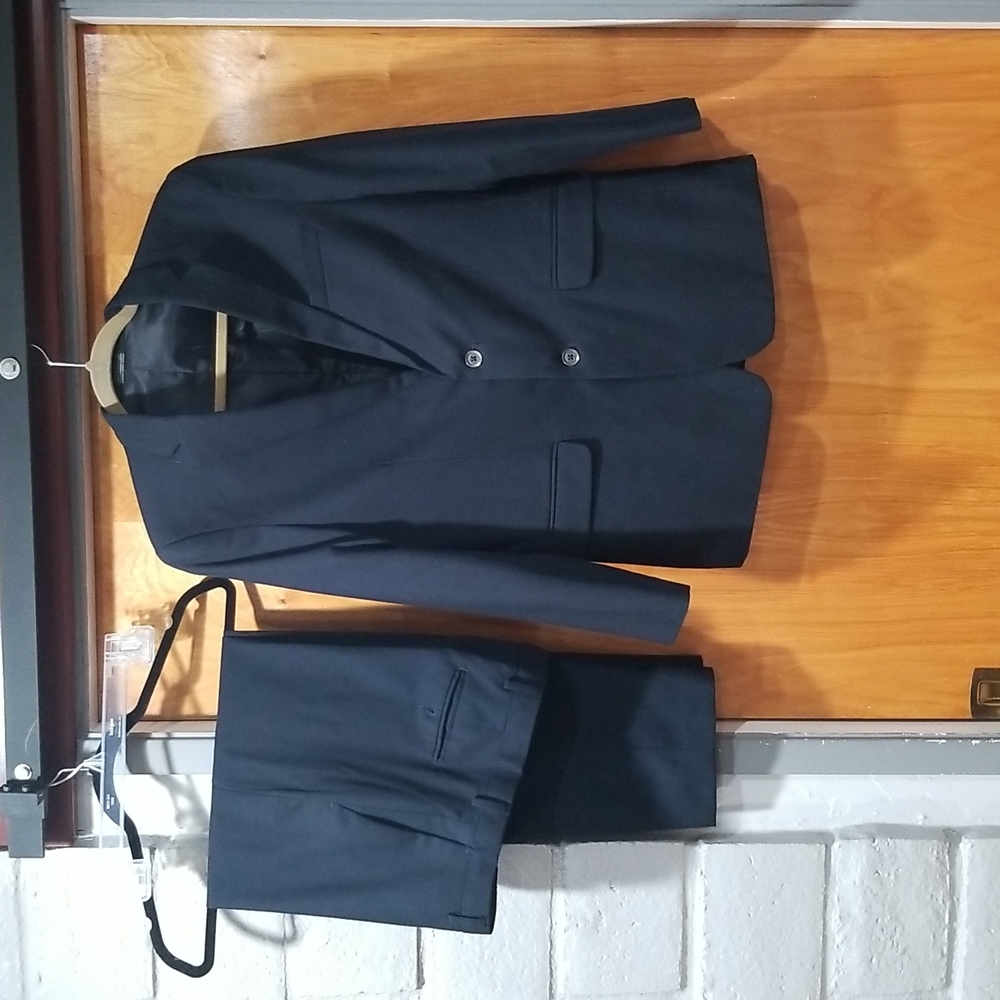 Boy's Navy Blue Calvin Klein Suit